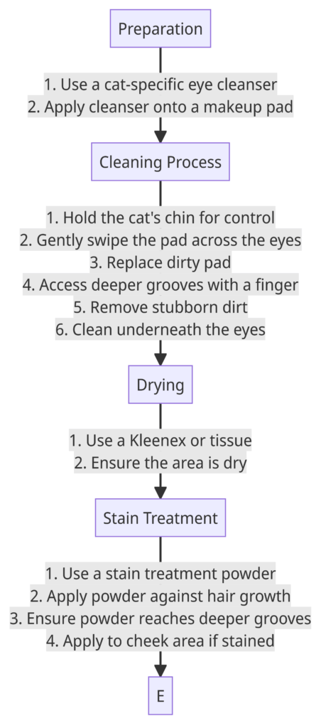 Step by step guide to cleaning persian cat's eyes