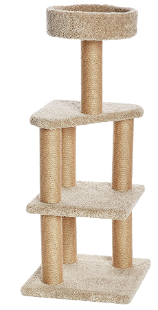 Cat tree example as an alternative to a cat exercise wheel