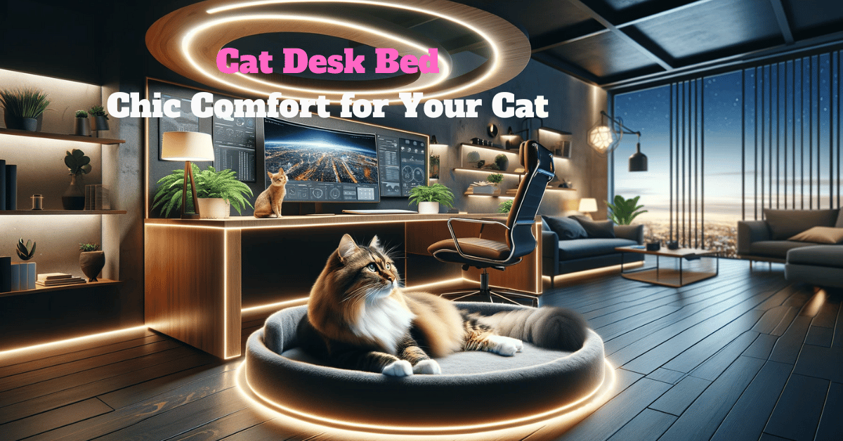 Cat desk bed Featured image