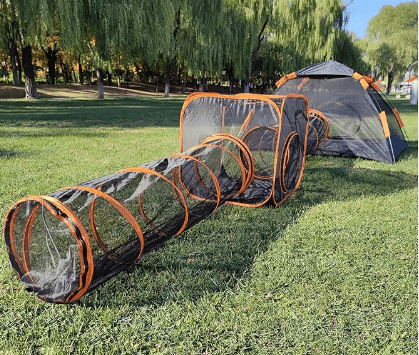 Image of a catio for cat exercise