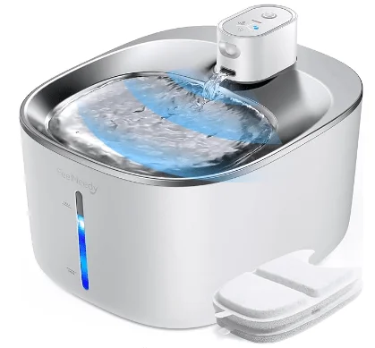 An image of the Best Battery Operated Cat water fountain: Feelneedy 4L