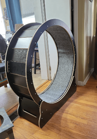 Homegroove Cat Exercise Wheel Review: Product Image side view