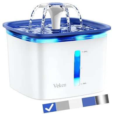 Image of Veken 95oz which is reviewed as the best plastic cat water fountain