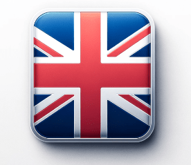 Uk Flag showing that ferris cat wheel is available in the UK