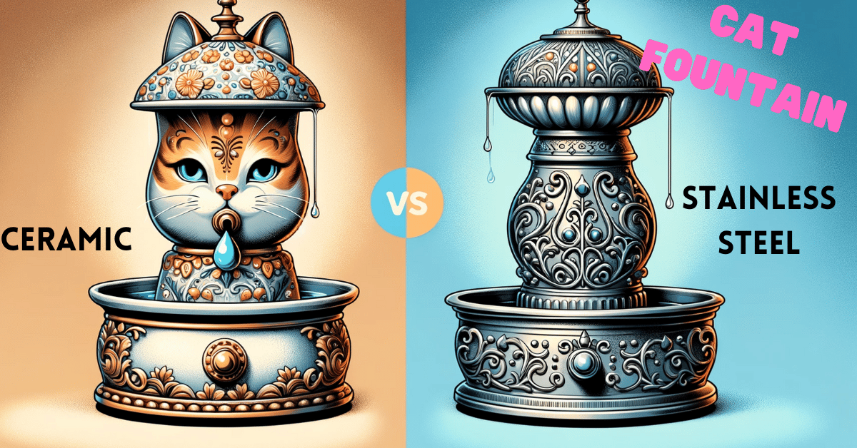 Cat Water Fountain Ceramic vs Stainless Steel – Making the Smart Choice