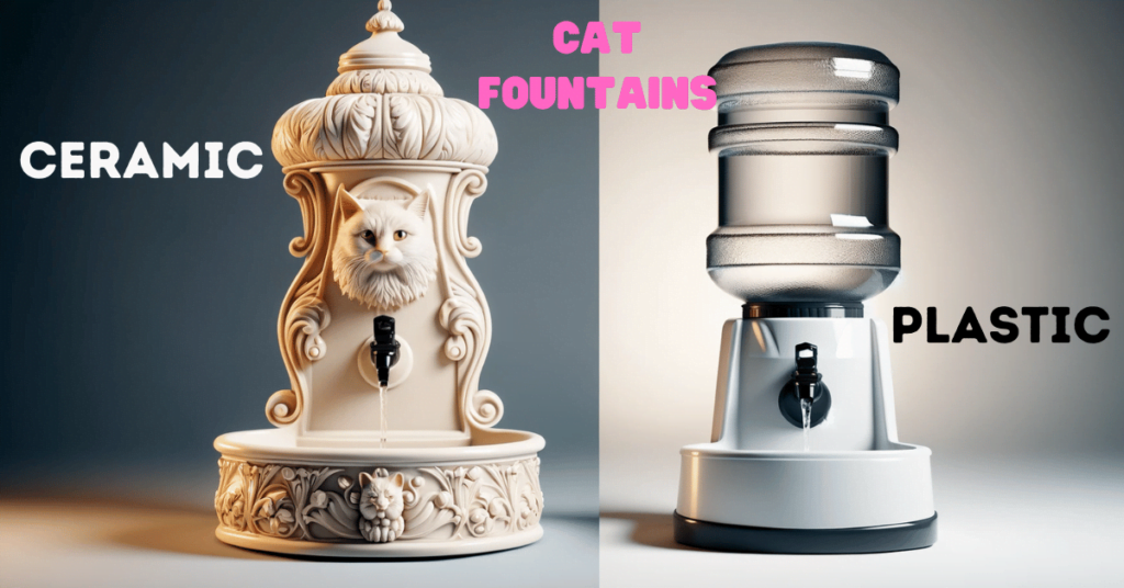 The Ultimate Ceramic vs Plastic Cat Fountains Showdown: Elegant or Practical?