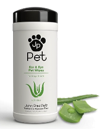 John Paul Eye pet wipes for cats infused with Aloe listed as one of the best persian cat eye wipes