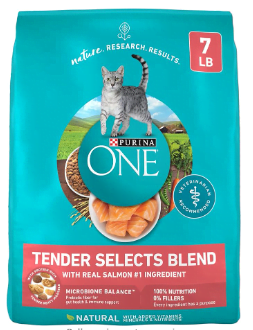 An image of purina one natural dry cat food