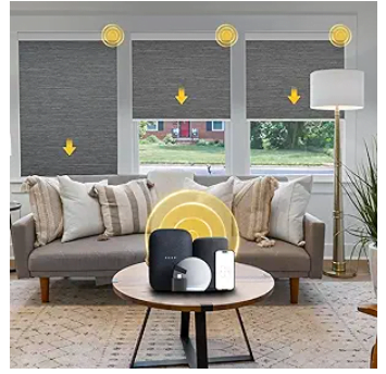 Image of Automated blinds and curtains that help protect your cat from too much sun