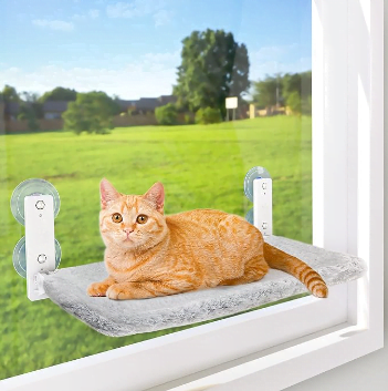 Amosijoy cordless window perch for cats