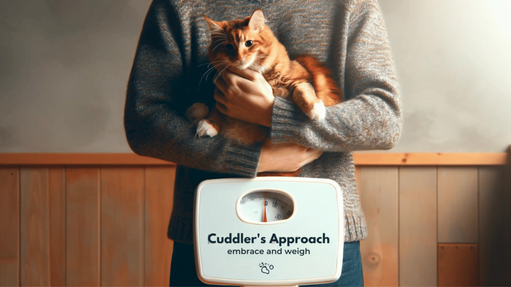 Image-showing-one-of-the-ways-on-how-to-effectively-weigh-your-cat