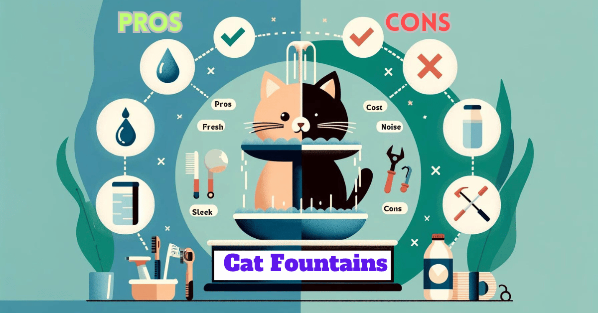 Pros and Cons of Cat water Fountains Featured image