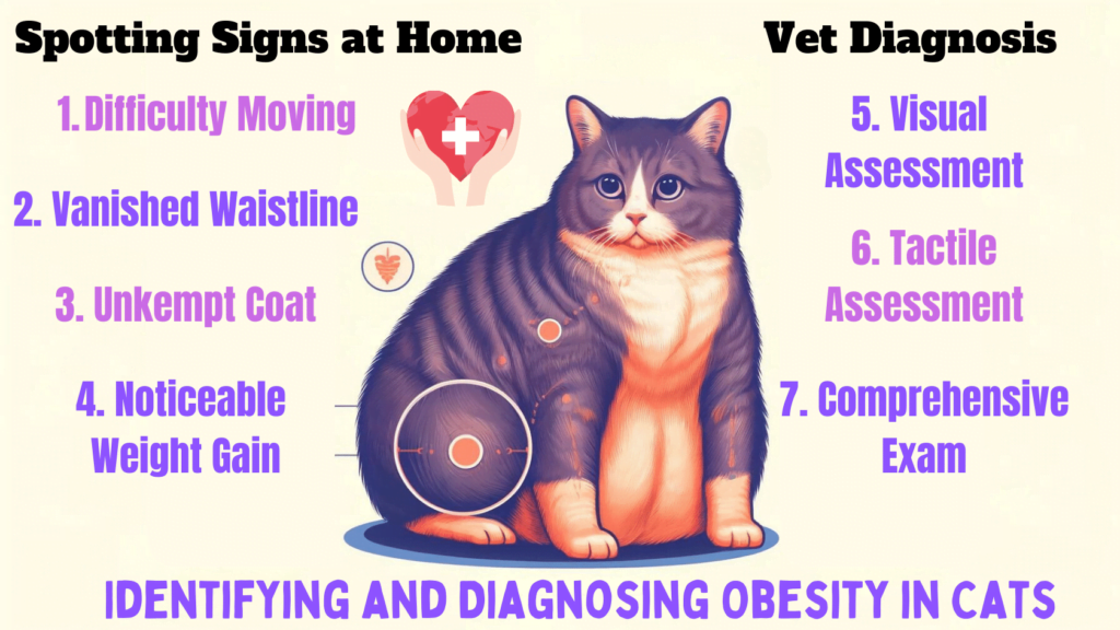 Identifying and Diagnosing Obesity in Cats infographic