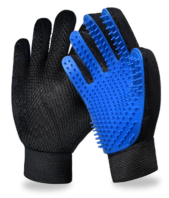 Image example of a set of cat grooming gloves