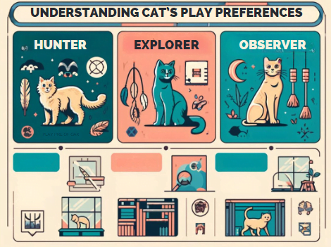 Image showing the different types of cat's play preferences