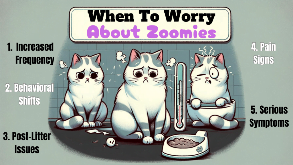 When to Worry About zoomies infographic