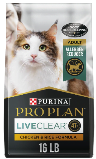 Allergen Reducing Cat food Live Clear Image