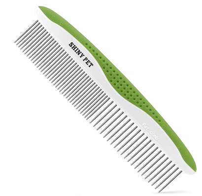 Shiny pet grooming comb listed as one of the best combs for Persian Cats