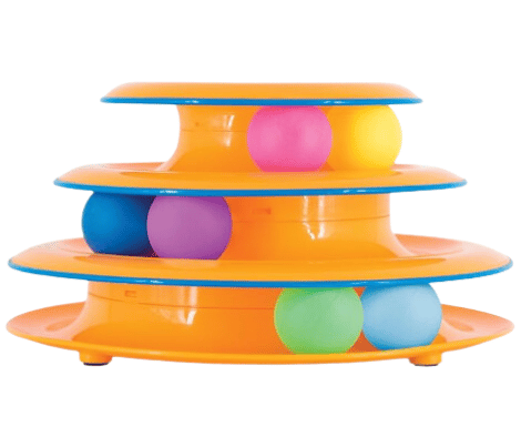 Catstages Tower of Tracks Image listed as one of the best cat toys