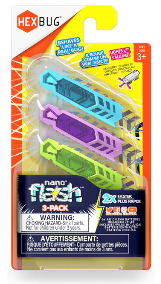 HEXBUG Nano Flash 3-Pack Image listed as one of the Best Cat toys