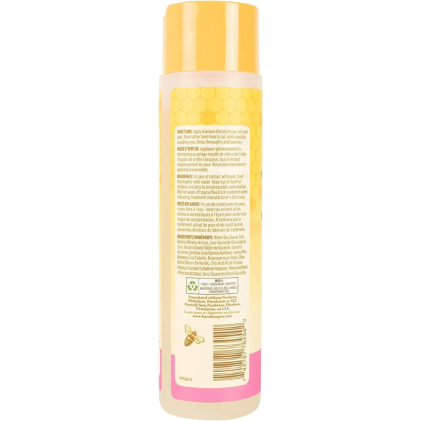 Burt's bees hypoallergenic cat shampoo Back Image v2