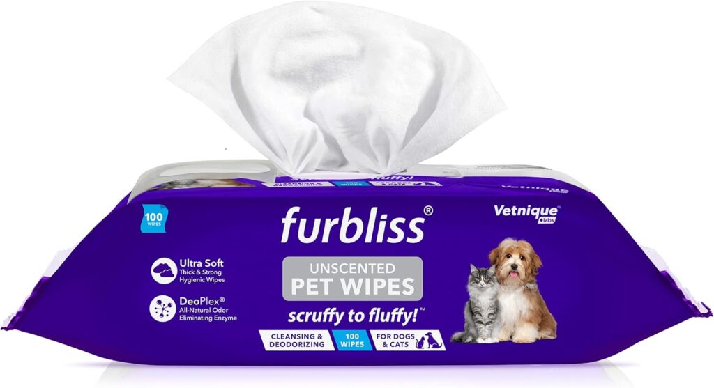 Furbliss cat wipes for hairless cat breeds like sphynx Side image