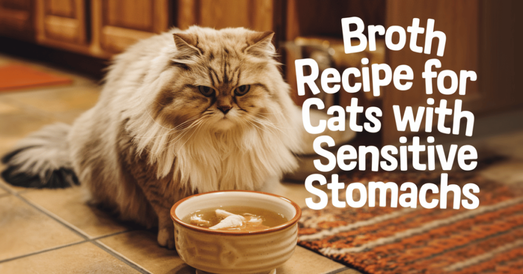 Broth recipe for cats with sensitive stomachs featured image