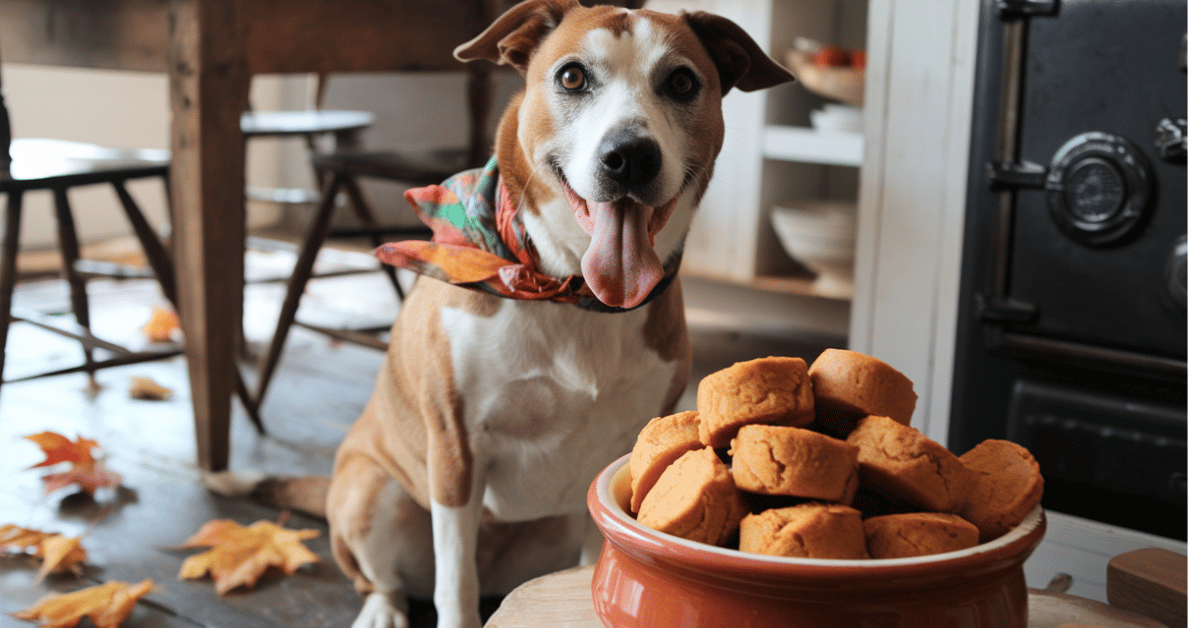 Pumpkin Applesauce Dog Treats featured Image