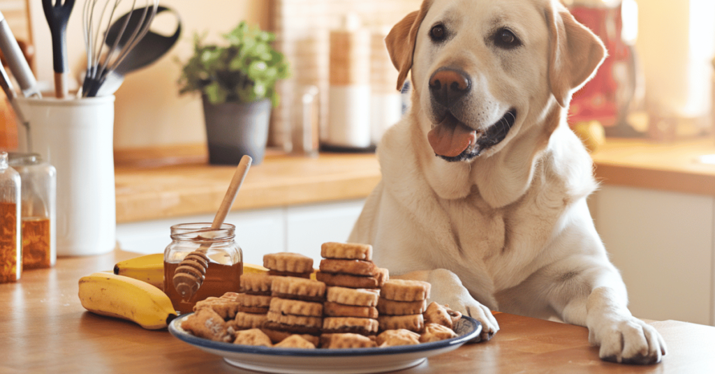 Banana and Honey Biscuits for Dogs featured image