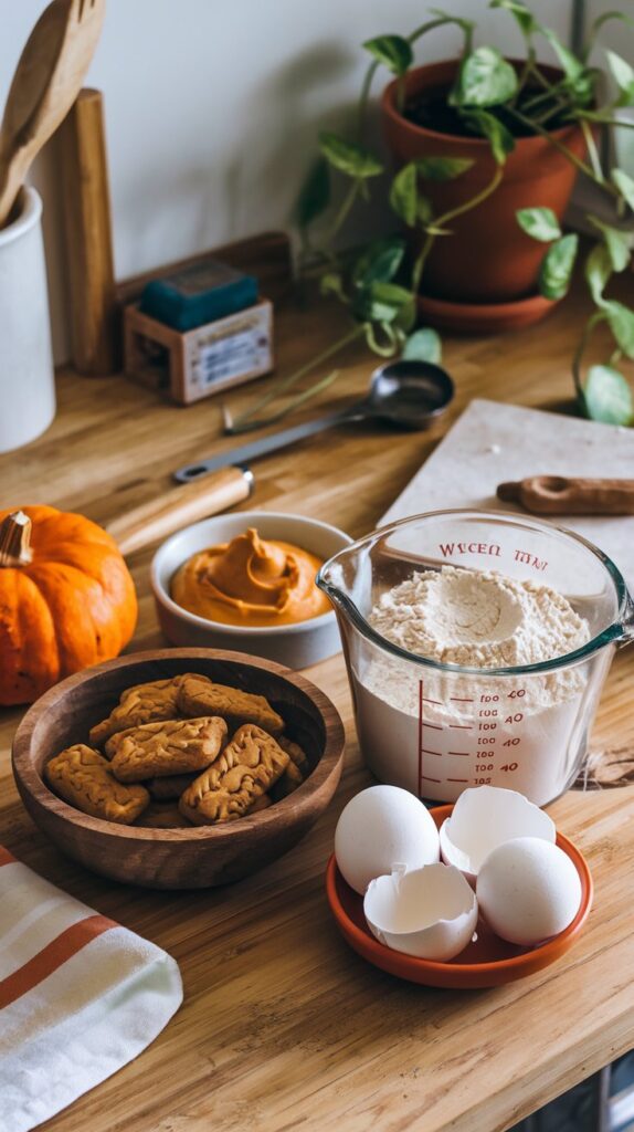 Baked Pumpkin Dog Biscuits ingredients