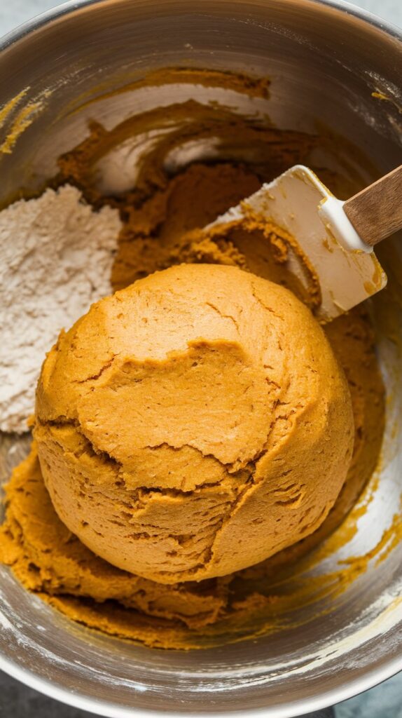 Baked Pumpkin Dog Biscuits preparation image