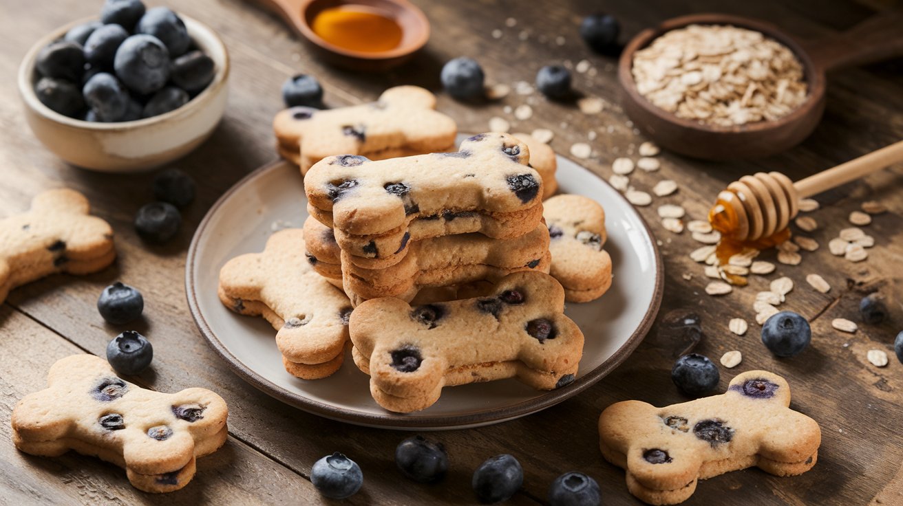 Homemade Blueberry and Oat Dog Biscuits featured image