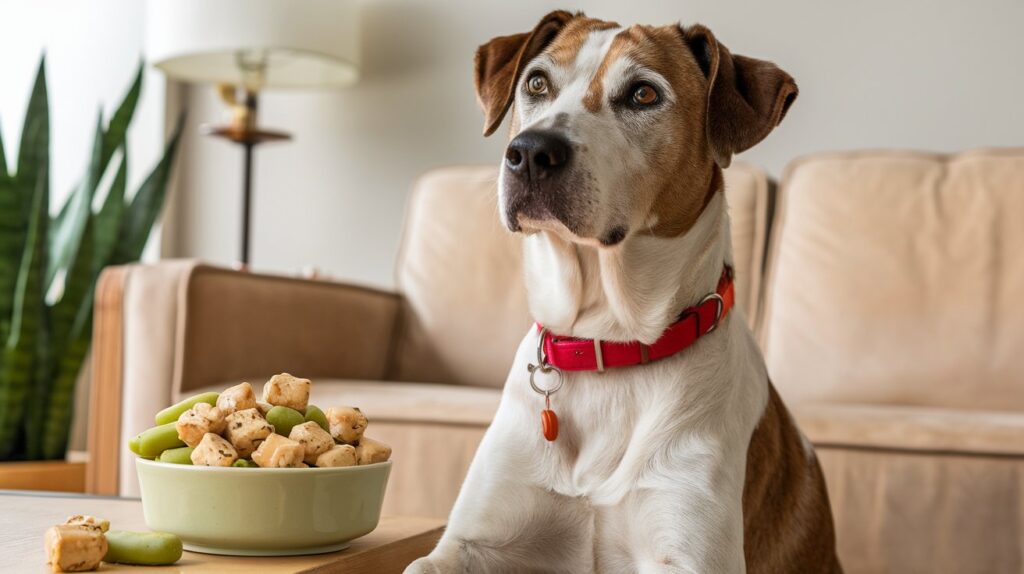 Homemade Dog Treats with Chicken & Green Beans recipe featured