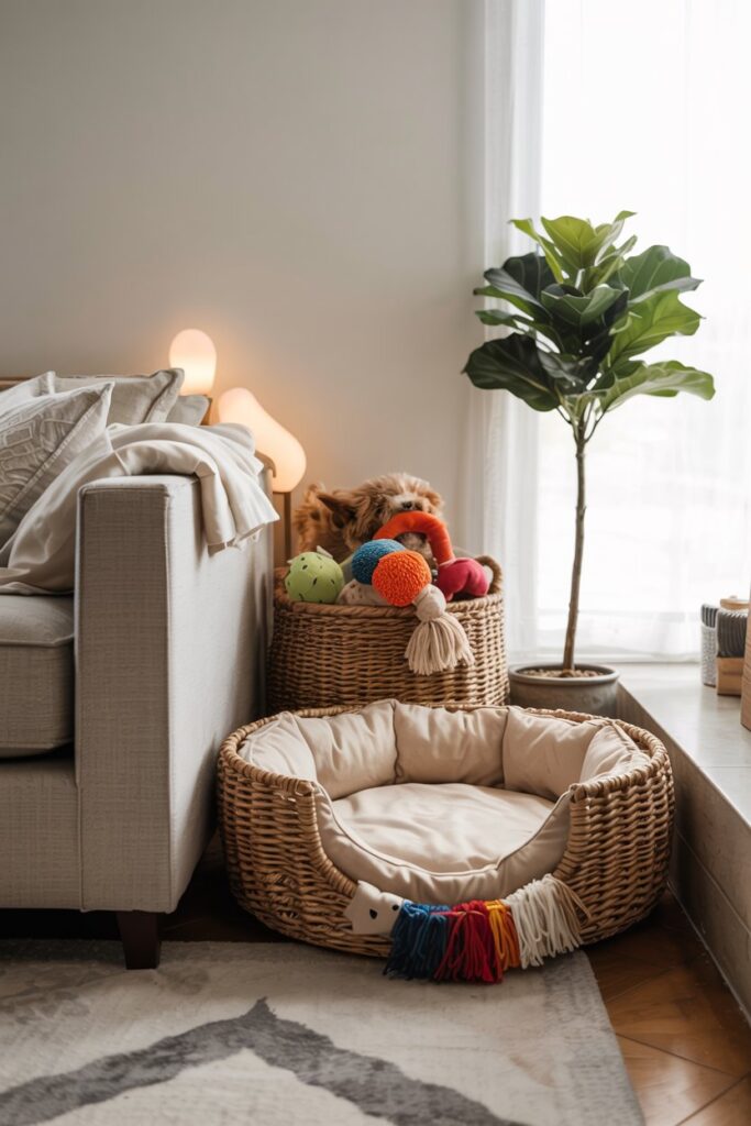 Living Room looking good with pet decor