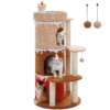 Cat Tree Cat Condos for Large Cats, Cat Tower House with Large Top Perch and Sisal Covered Scratching Posts for Indoor Cats Gift - Image 7