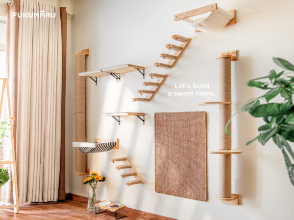 Wall-Mounted Cat Hammock & Floating Shelf - Image 8