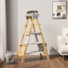 Modern Solid Wood Cat Tree Foldable Ladder Design with Cat Hammock & Sisal Scratch Post Easy Clean 60"H - Image 2