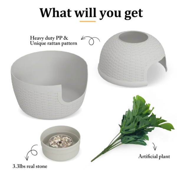 Damase Hidden Cat Litter Box Planter - Image 3