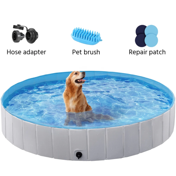 Alden Design Foldable Pet Swimming Pool - Image 4