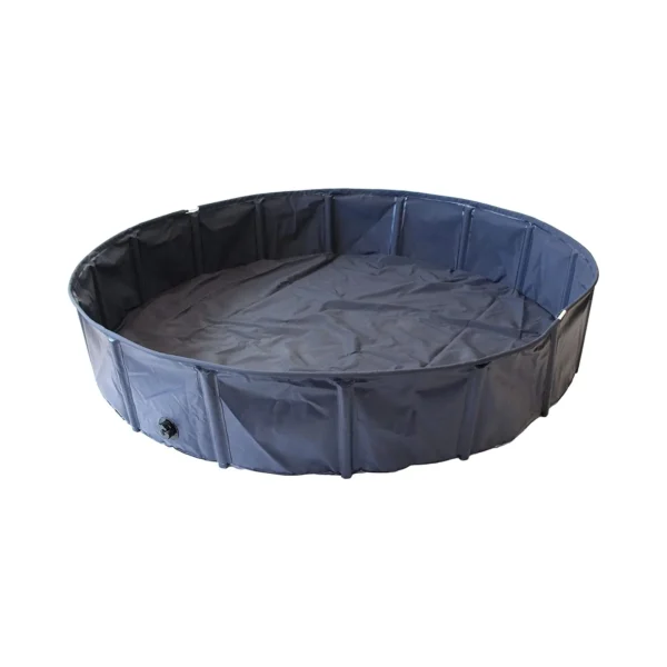 Foldable pet pool for large dogs to cool off in hot weather
