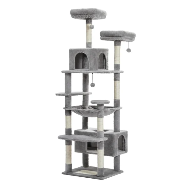 Tall Cat Tree for Large Indoor Cats – Multi-Level Tower with Perches & Scratching Posts - Image 18