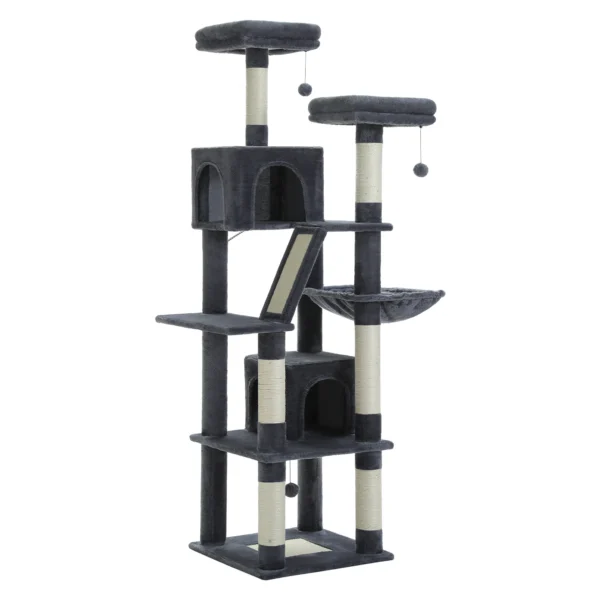 Tall Cat Tree for Large Indoor Cats – Multi-Level Tower with Perches & Scratching Posts - Image 16