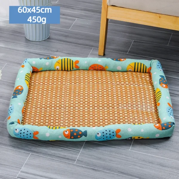 Small animal cooling pad with boho design