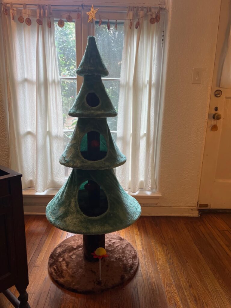 Christmas Tree Cat Tower review 1