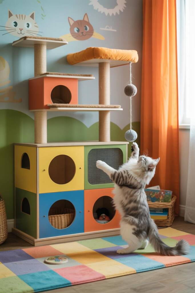 Cat trees aren’t just fun—they teach kids empathy and responsibility. Shared play helps children bond with pets in meaningful