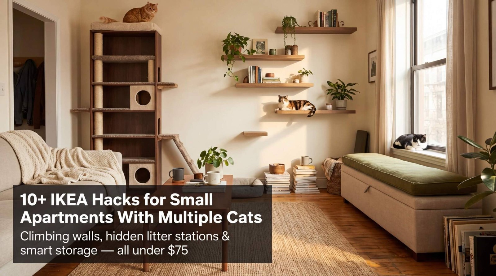 10+ IKEA Small Apartment Hacks for Multi-Cat Homes